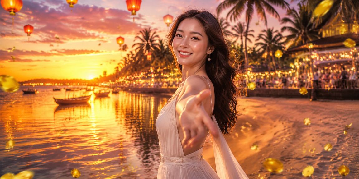 Người dùng tận hưởng ứng dụng 2429 trên bãi biển Phú Quốc